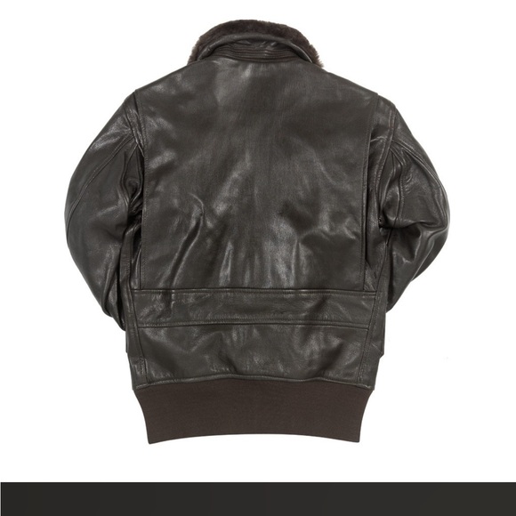 Men’s Brown REAL Leather jacket Size Small NWT - Picture 2 of 16